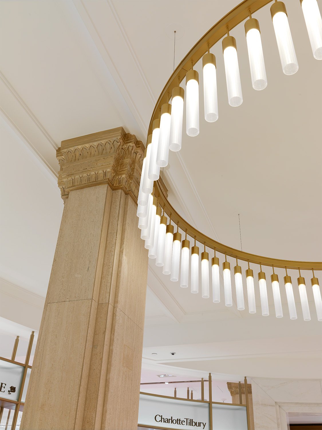 Harrods Beauty Hall - Art Deco Lighting